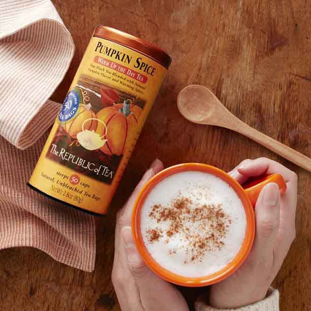 a Pumpkin Spice Tea Latte by The Republic of Tea
