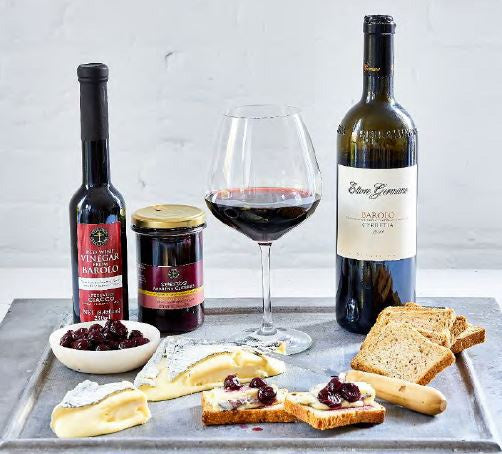 Barolo Wine Collection and a cheese plate