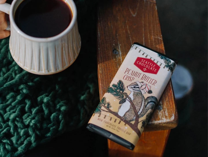 Seattle Chocolate Peanut Butter Crisp chocolate bar