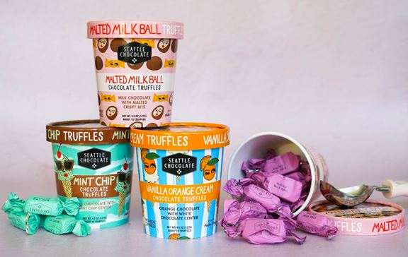 Ice Cream Truffle Pints by Seattle Chocolate