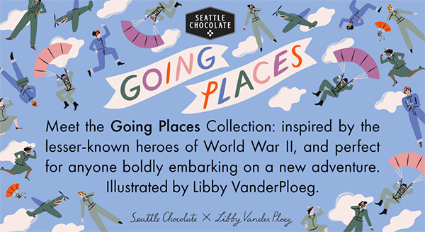 Meet the new Going Places collection from Seattle Chocolate.