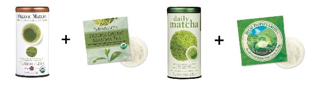 Line up of Matcha Teas from The Republic of Tea