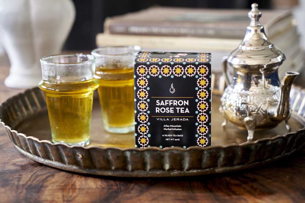 Saffron Rose Green Tea from Villa Jerada