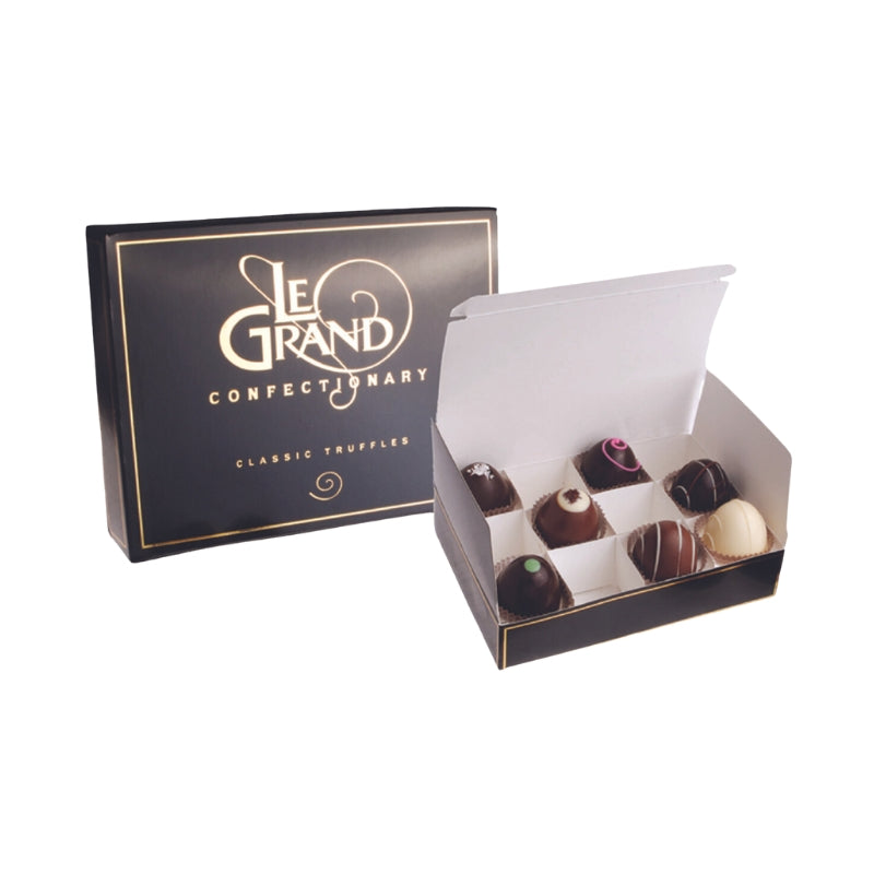 Ticket Chocolate - 12 pc - EMPTY PAPER FOLD & FILL TRUFFLE BOXES