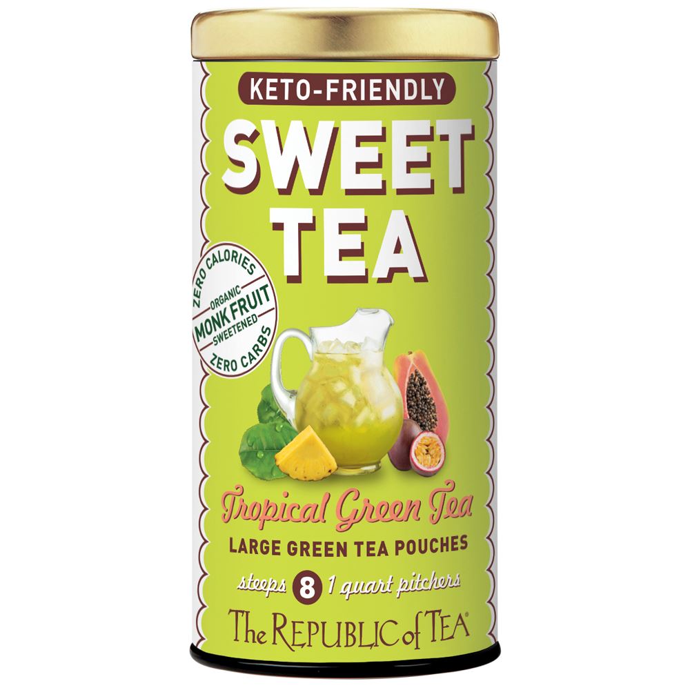 The Republic of Tea - Keto-Friendly Sweet Tropical Green Iced Tea Pouches (Single)