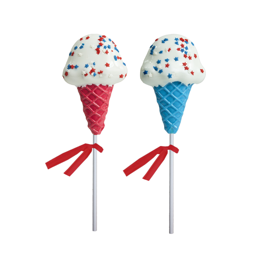 Melville - Lollipops - Patriotic Ice Cream Asst - Bulk