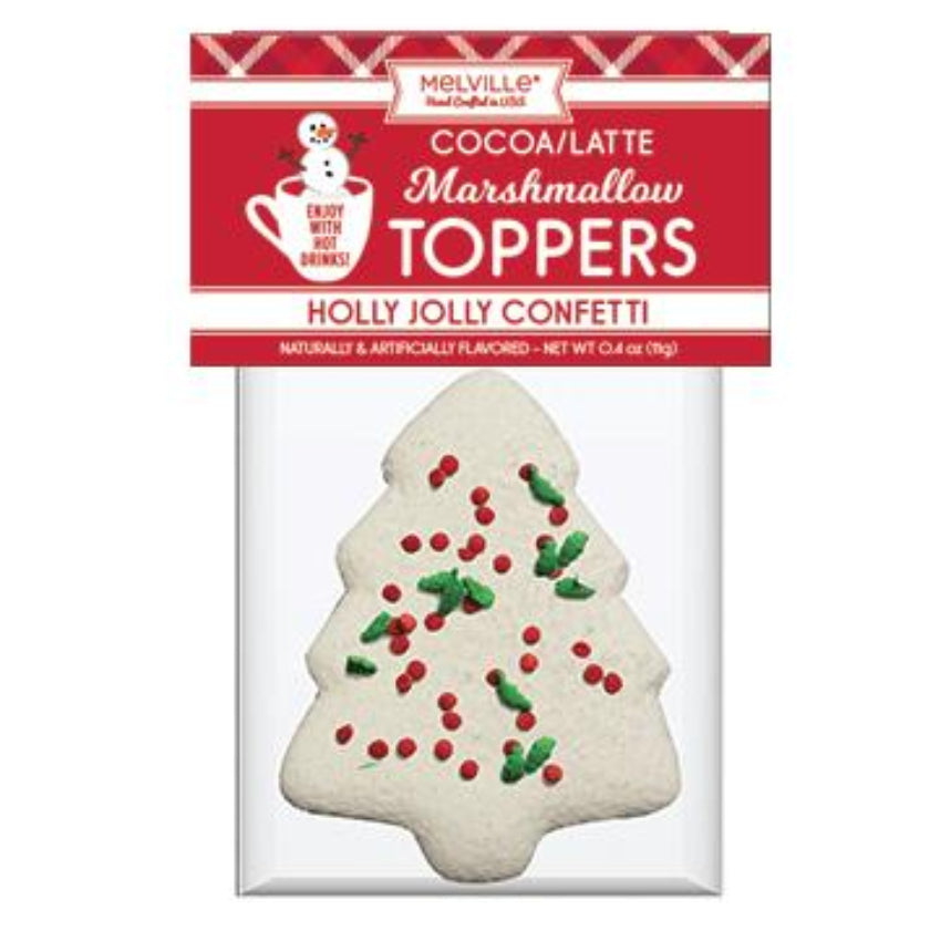 Melville - Cocoa Toppers - Holiday Confetti Tree Marshmallow - Bulk