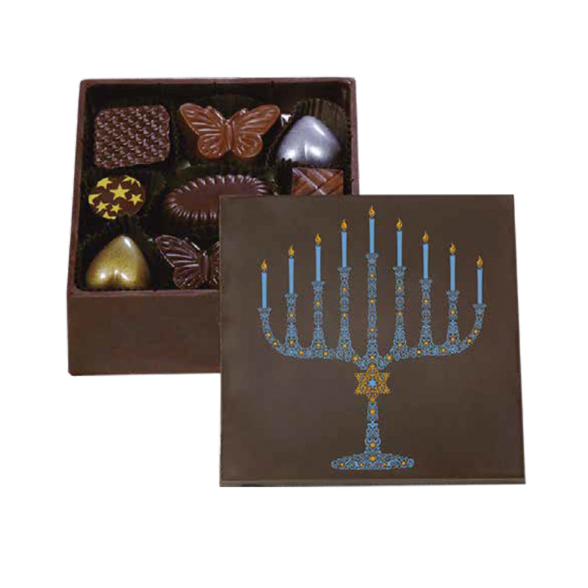 Charles Chocolates - Winter, Christas & Hanukah - Edible Chocolate Boxes - Hanukkah 17oz