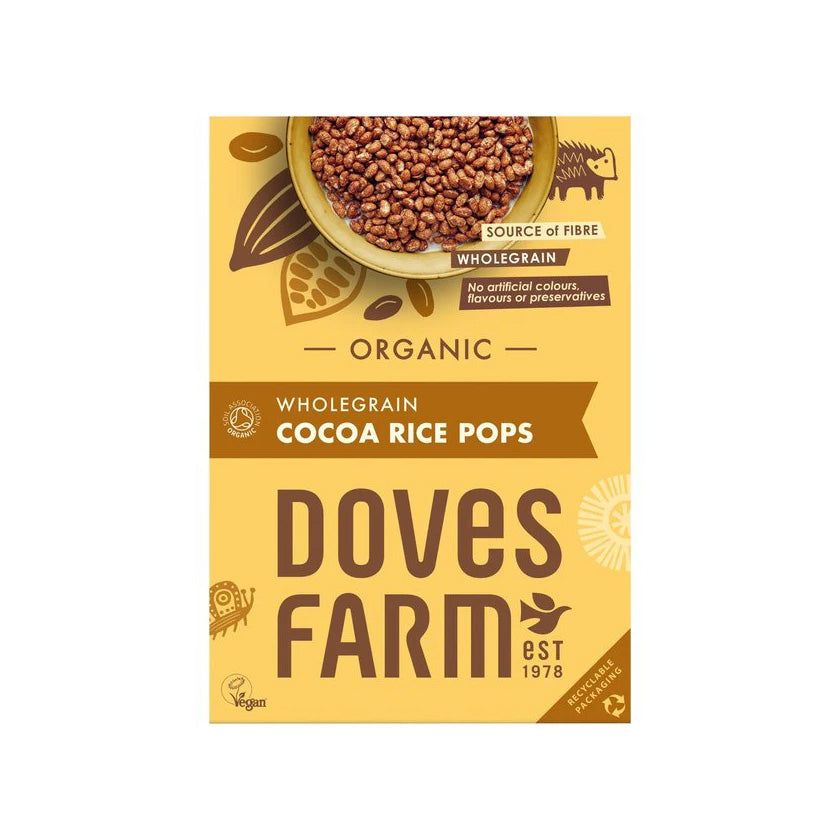 Doves Farm - Organic Wholegrain Cocoa Rice Pops