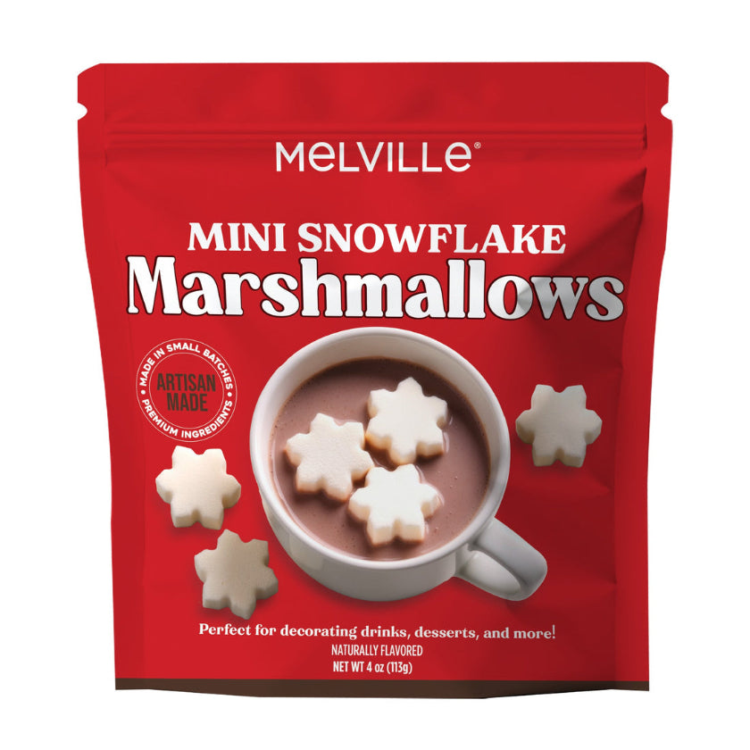 Melville - Mini Snowflake Marshmallows - Bag