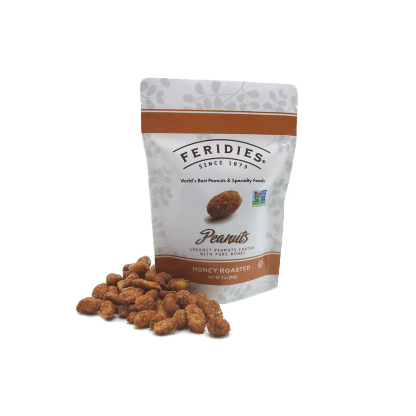 Feridies - Standup Pouches - 3oz Honey Roasted Peanuts Printed Barrier Bag