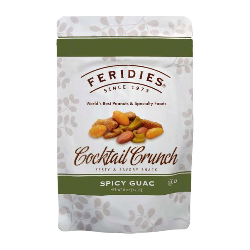 Feridies - Standup Pouches - 6oz Printed Bag Cocktail Crunch (Spicy Guac Mix)