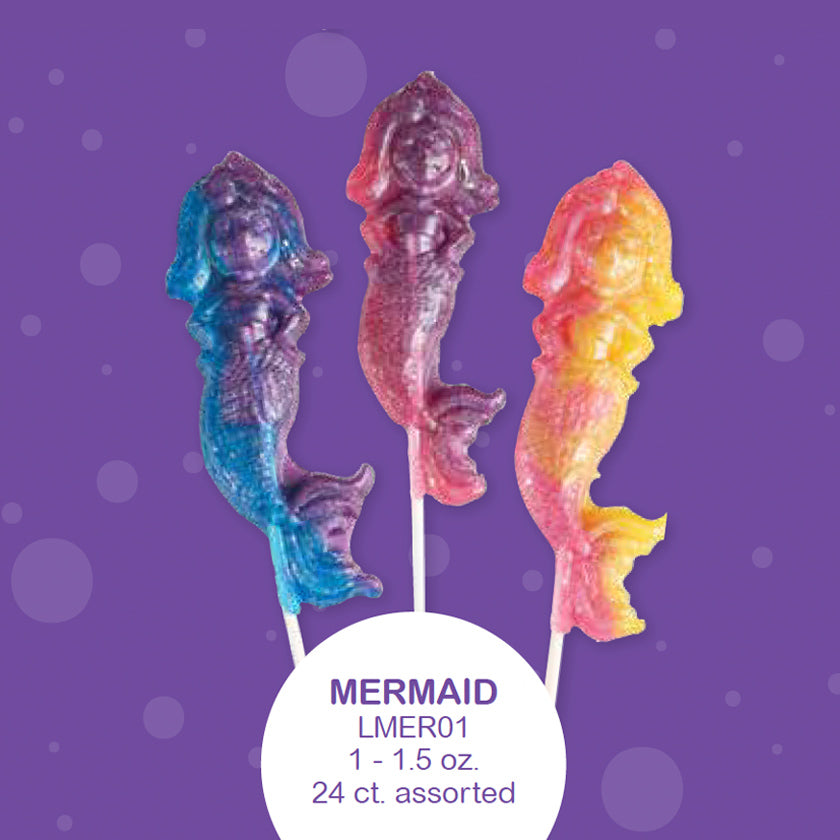 Forever Sweets - HANDMADE LOLLIPOPS - Mermaid Lollipop assortment - 1oz