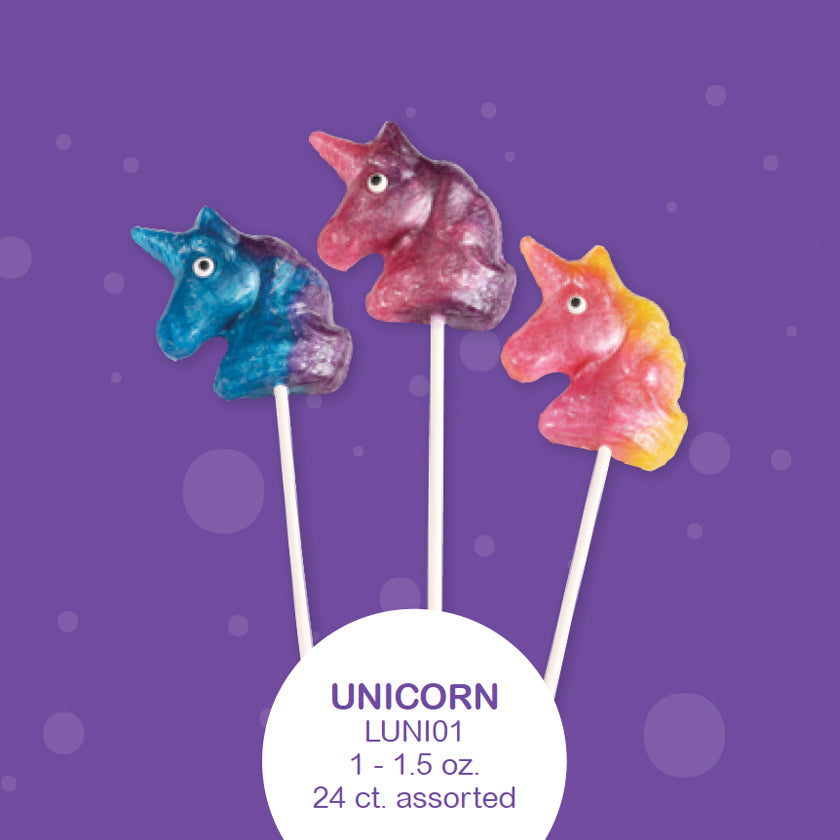 Forever Sweets - HANDMADE LOLLIPOPS - Unicorn Lollipop assortment - 1oz