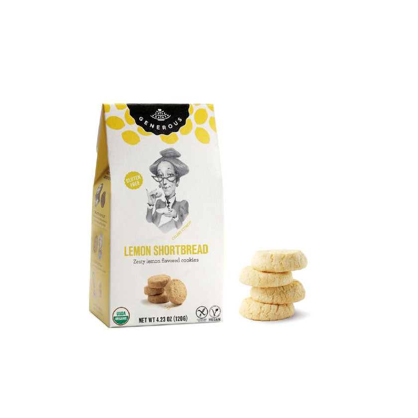 Generous - Organic Lemon Shortbread Cookies