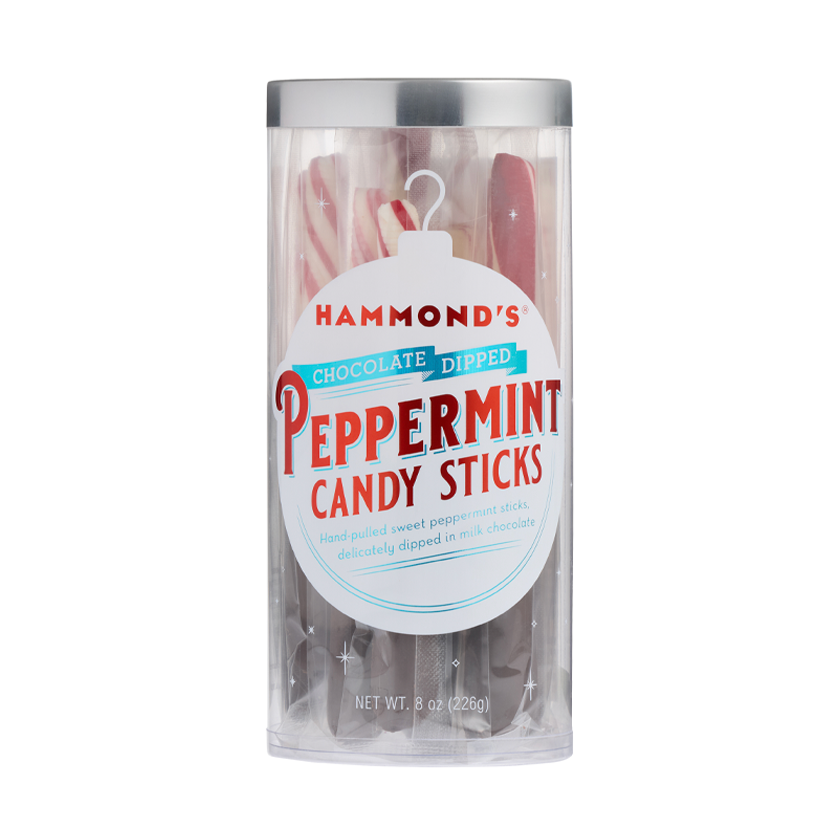 Hammond's Candies - Chocolate-Dipped Peppermint Sticks