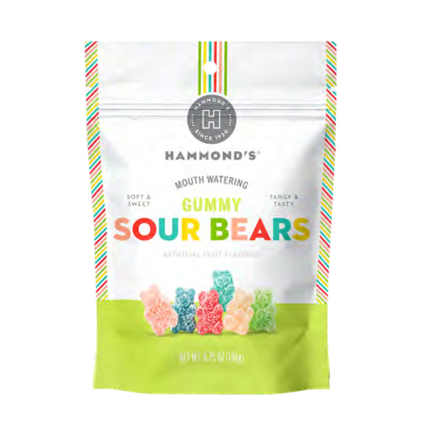 Hammond's Candies - Gummy Sour Bears - 6.75oz