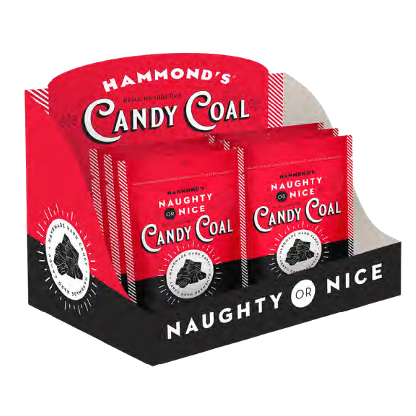 Hammond's Candies - Holiday Hard Candy - Coal Display Cinnamon Spiced - 2oz