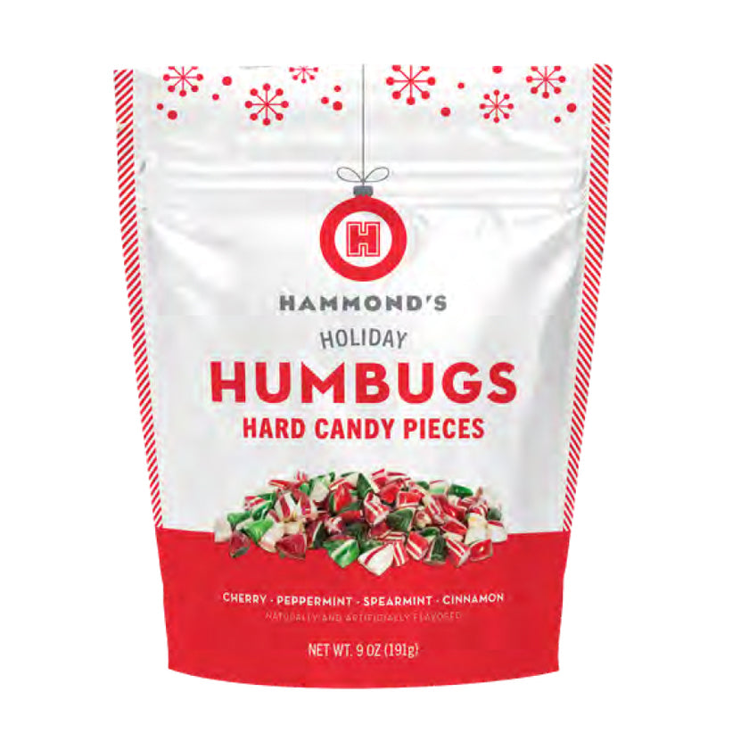 Hammond's Candies - Holiday Hard Candy - Holiday Humbugs - 9oz