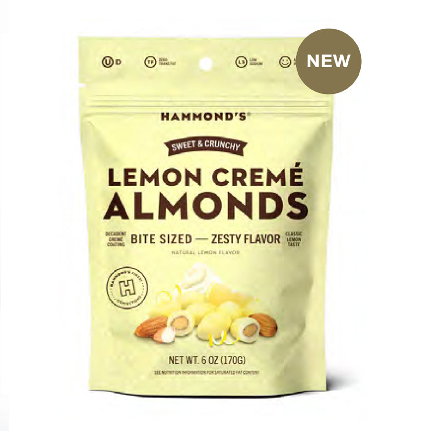 Hammond's Candies - Lemon Créme Almonds - 6oz