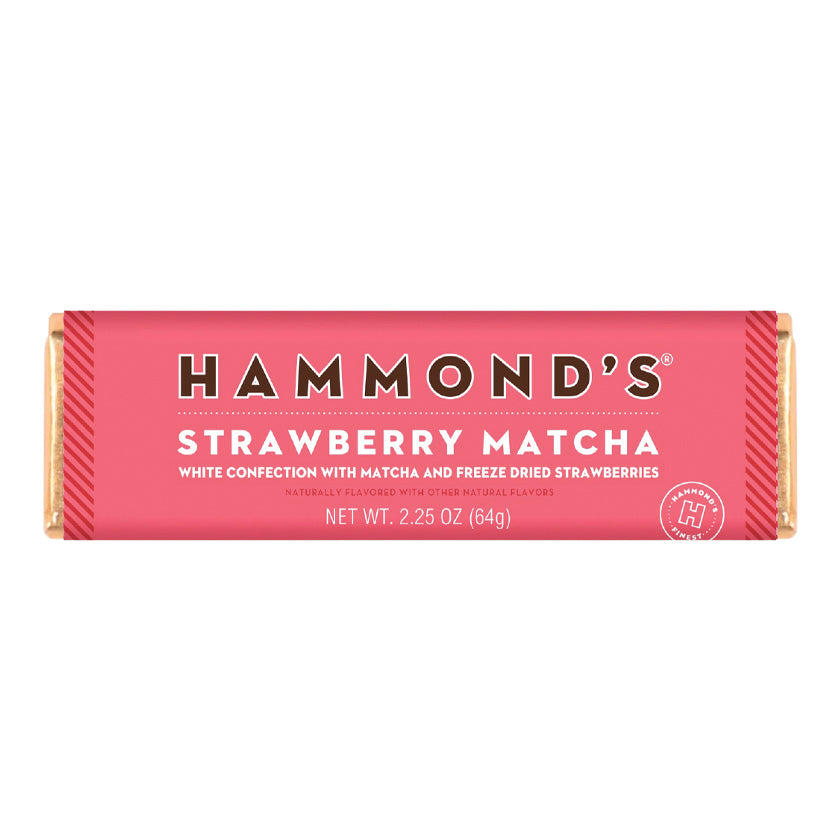 Hammond's Candies - Chocolate Bars - Strawberry Matcha White Chocolate