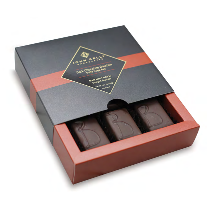 John Kelly Chocolates - Specialty Boxes (6pc) - Dark Chocolate Bourbon Box