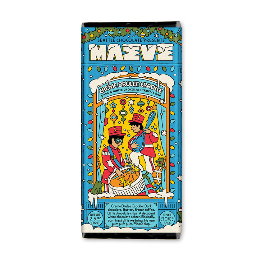 Maeve - Holiday Collection - Créme Brûlée Crackle Truffle Bar (2.5oz)