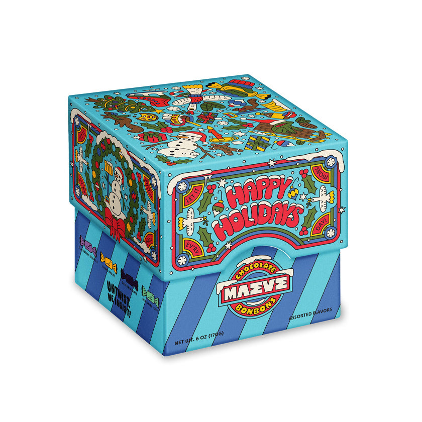 Maeve - Holiday Collection - Frosty Friends Bonbon Gift Box - 6oz