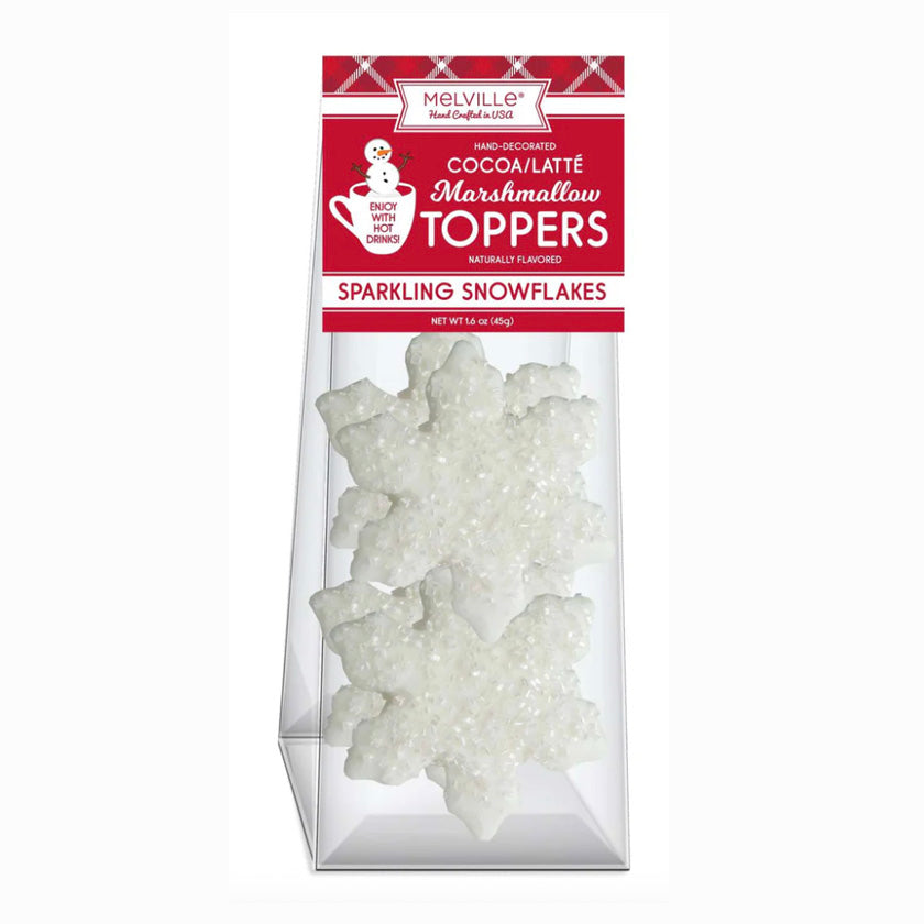 Melville - Cocoa Toppers - Crystal Snowflake Marshmallow - Bag