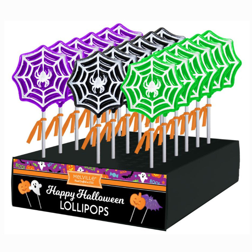 Melville - Lollipops - Frosted Spiderweb - Assorted - Display