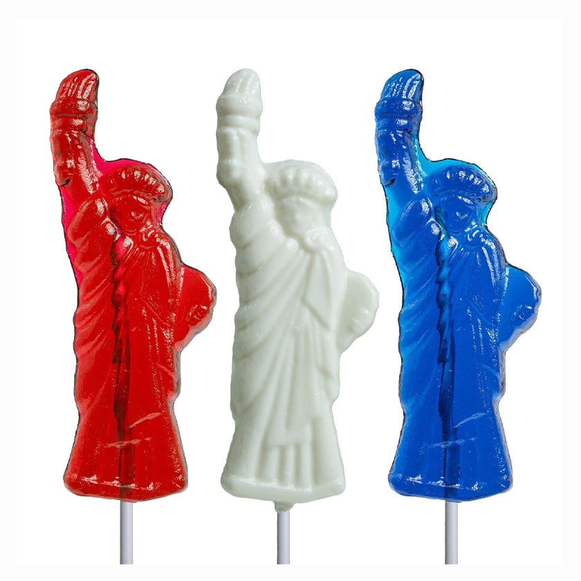 Melville - Lollipops - Statue of Liberty - Red, White & Blue - Bulk