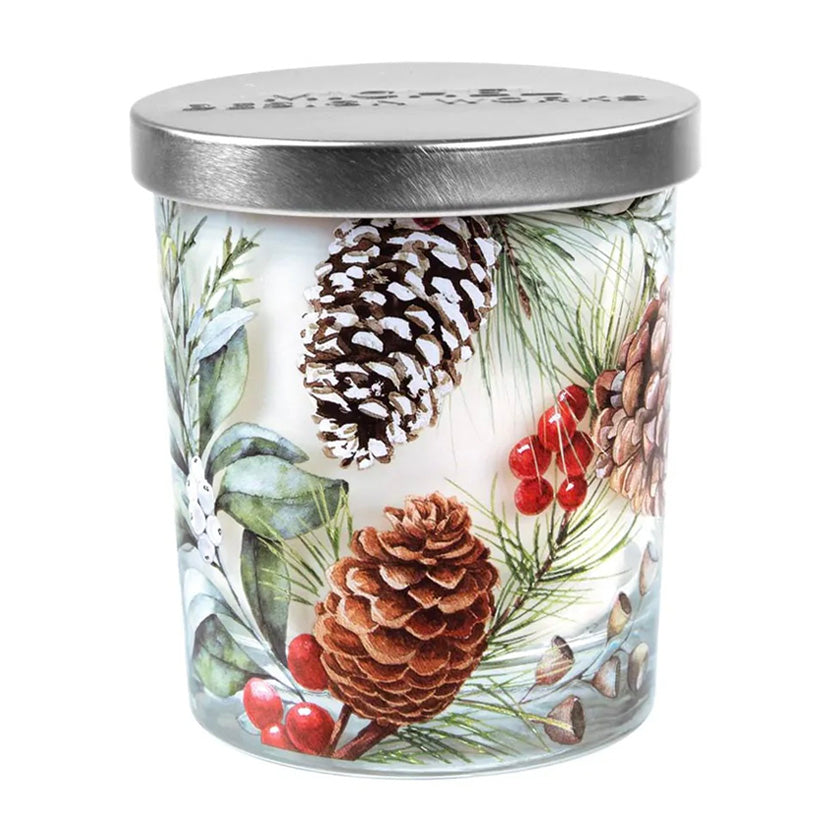 Michel Design Works - White Spruce Candle Jar with Lid