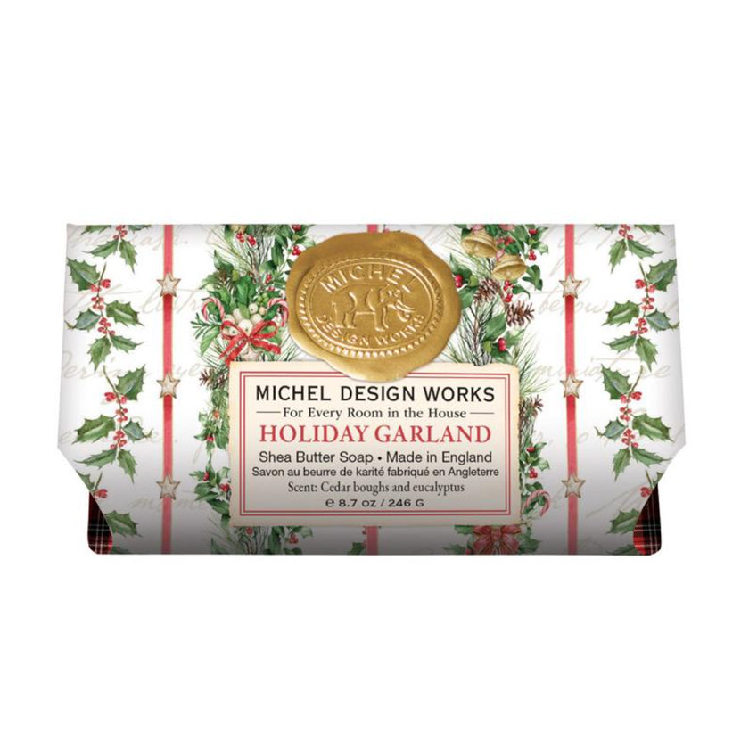 Michel Design Works - Holiday Garland Large Bath Soap Bar