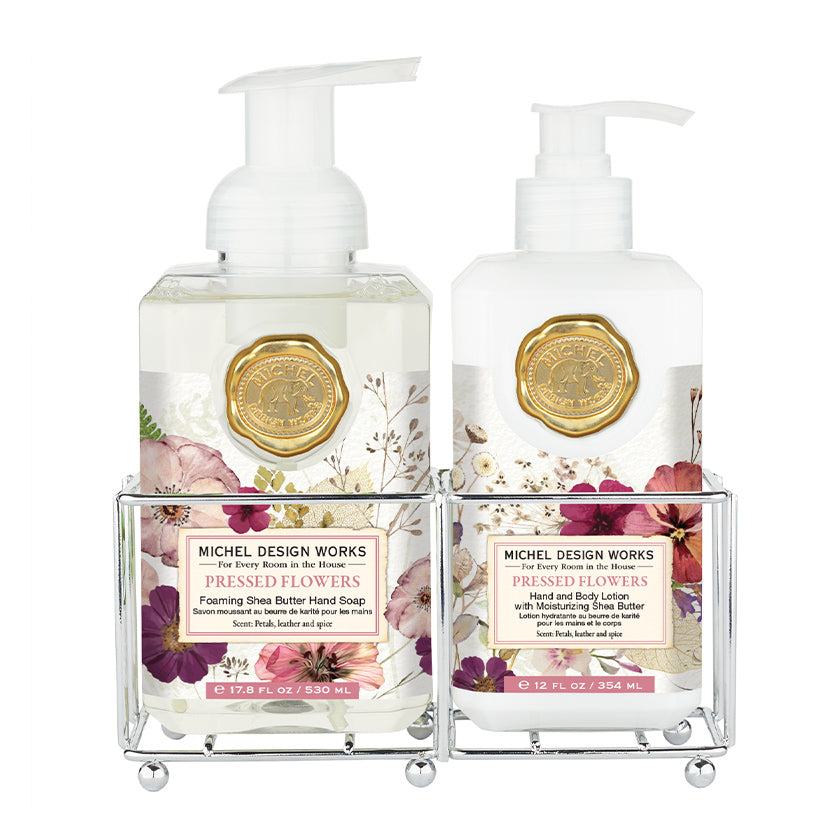 Michel Design Works - Pressed Flowers Hand Care Caddy