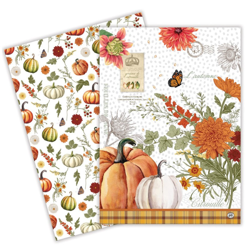 Michel Design Works - Pumpkin Delight Kitchen Towel - Set of 2