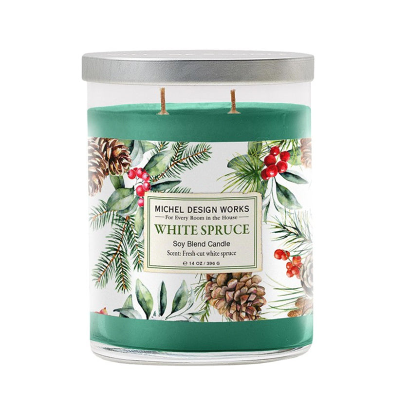 Michel Design Works - White Spruce Medium Tumbler Candle