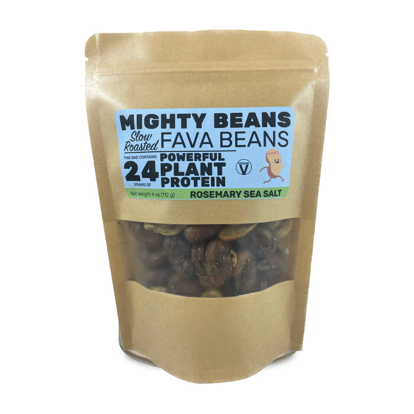 Mighty Beans - Roasted Fava Beans - Rosemary Sea Salt - 4oz