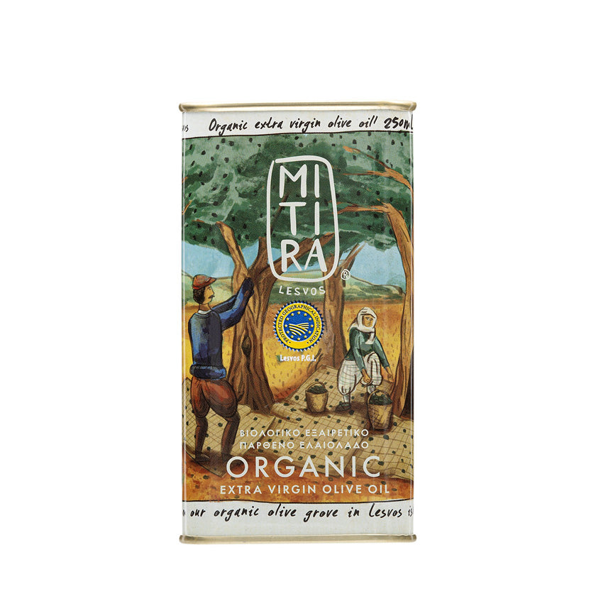 Mitira Lesvos - Organic Extra Virgin Olive Oil 250ml Tin