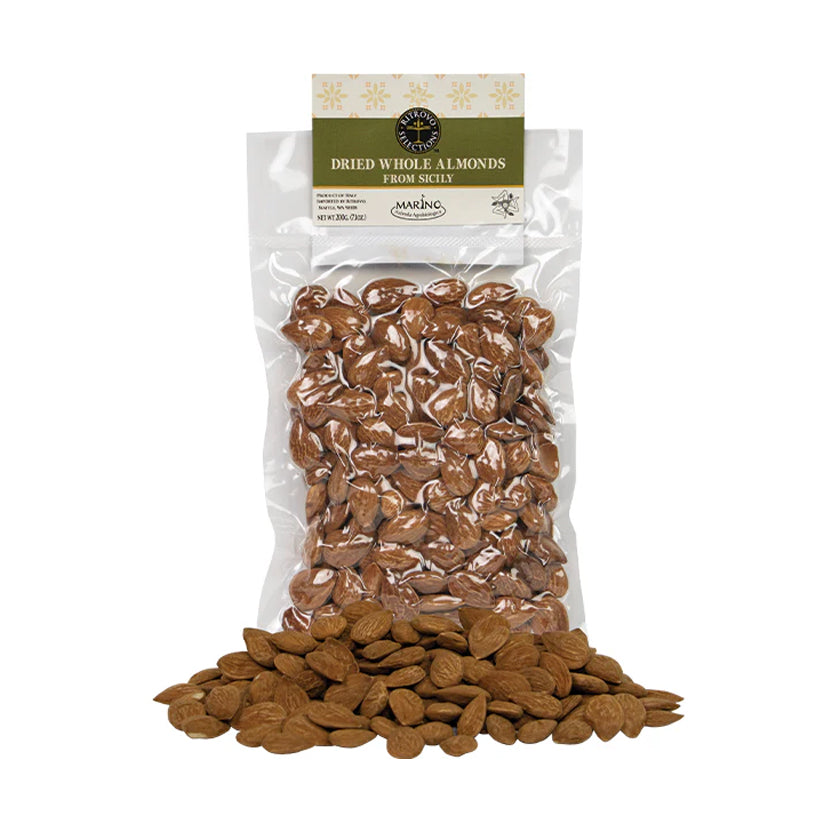 Ritrovo Selections - Dried Whole Tuono Almonds from Sicily 7.1oz