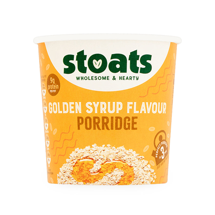 Stoats - Porridge Bowl - Golden Syrup Flavour Porridge 60g