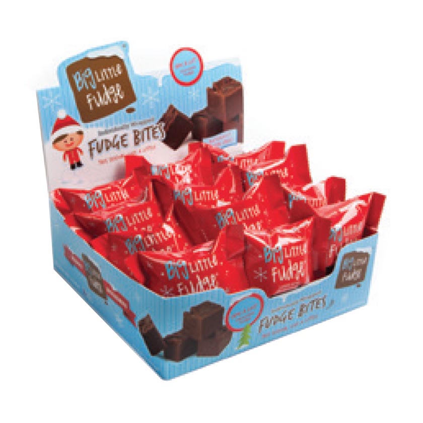 Sweet Shop USA - 24pc Holiday Fudge Bite Counter Displayer