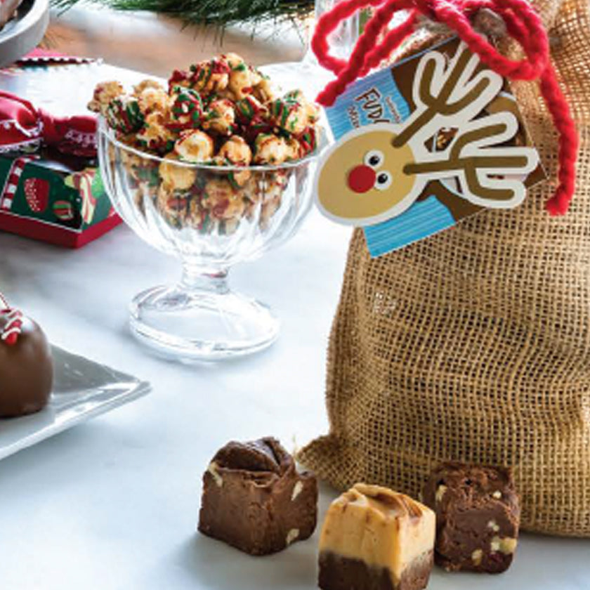 Sweet Shop USA - Holiday - 7pc Holiday Burlap Sack - 11.7oz