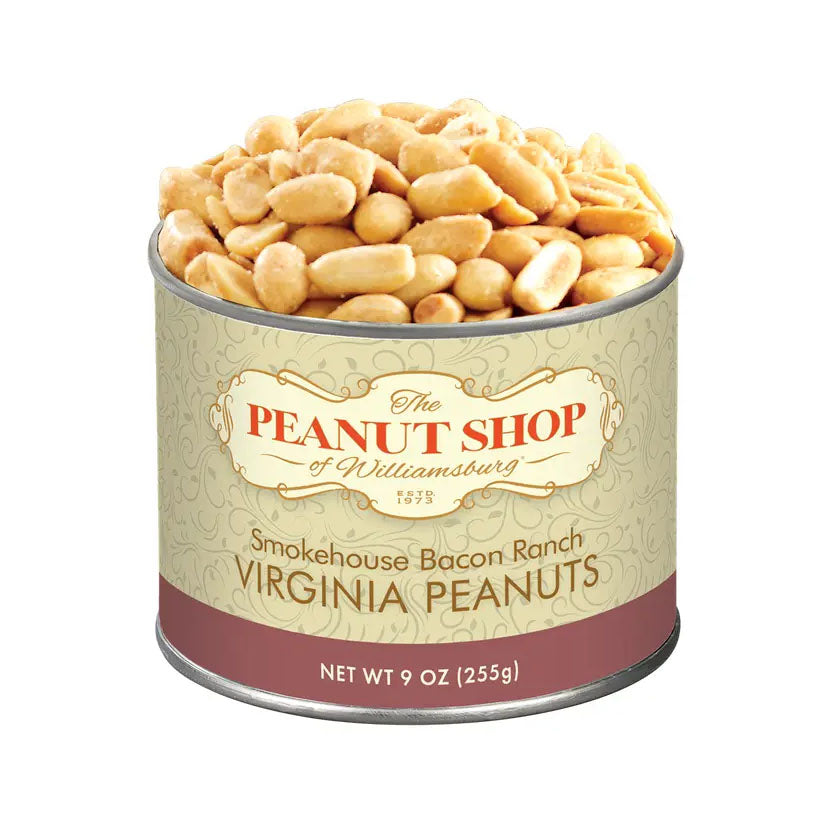 The Peanut Shop - Seasoned Virginia Peanuts - SMOKEHOUSE BACON RANCH, 9oz