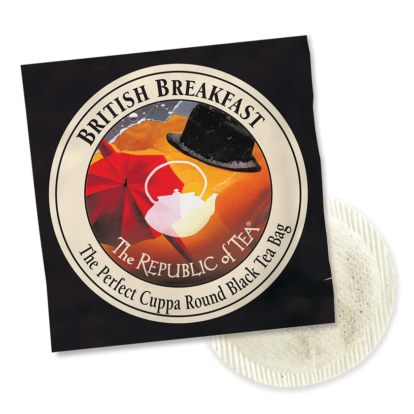 The Republic of Tea - British Breakfast Black Overwraps (50 Bags)