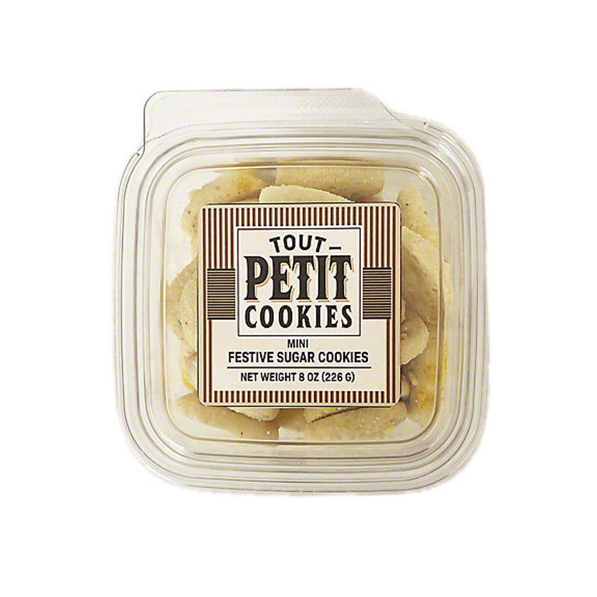 Tout Petit Cookies - Festive Mini Sugar Cookies - 7.5oz