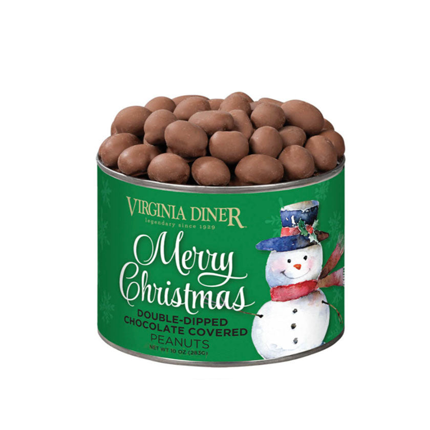 Virginia Diner - Merry Christmas Double-Dipped Chocolate Covered Peanuts 10oz