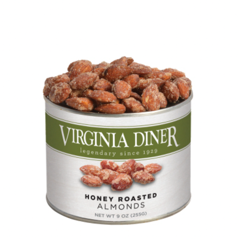 Virginia Diner - Almonds Honey Roasted Tin 9oz