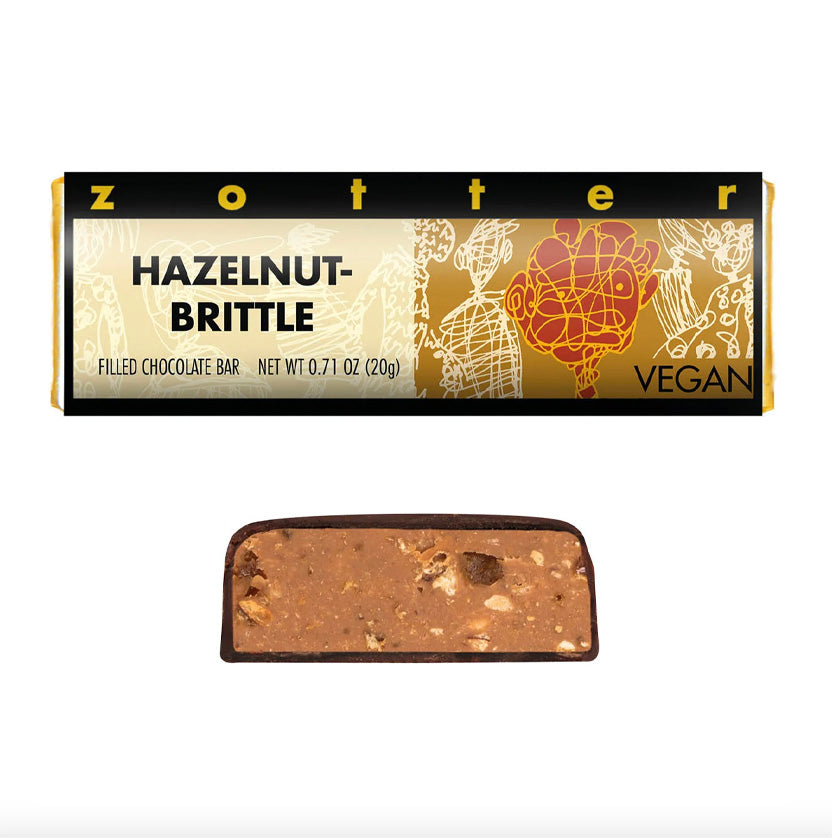 Zotter - Hand Scooped Minis - Hazelnut Brittle 20g Mini