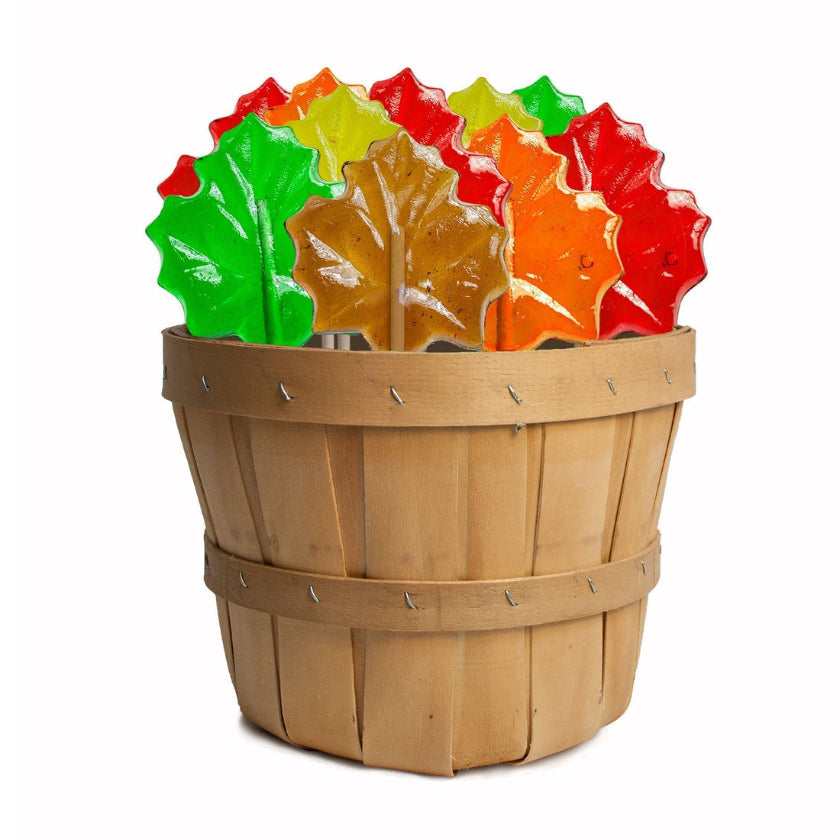 Melville - Lollipops - Autumn Leaf - Assorted - Basket