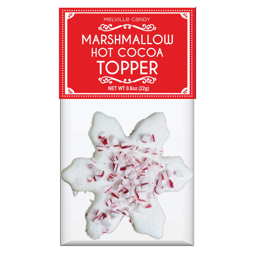 Melville - Cocoa Toppers - Peppermint Snowflake Marshmallow - Bulk